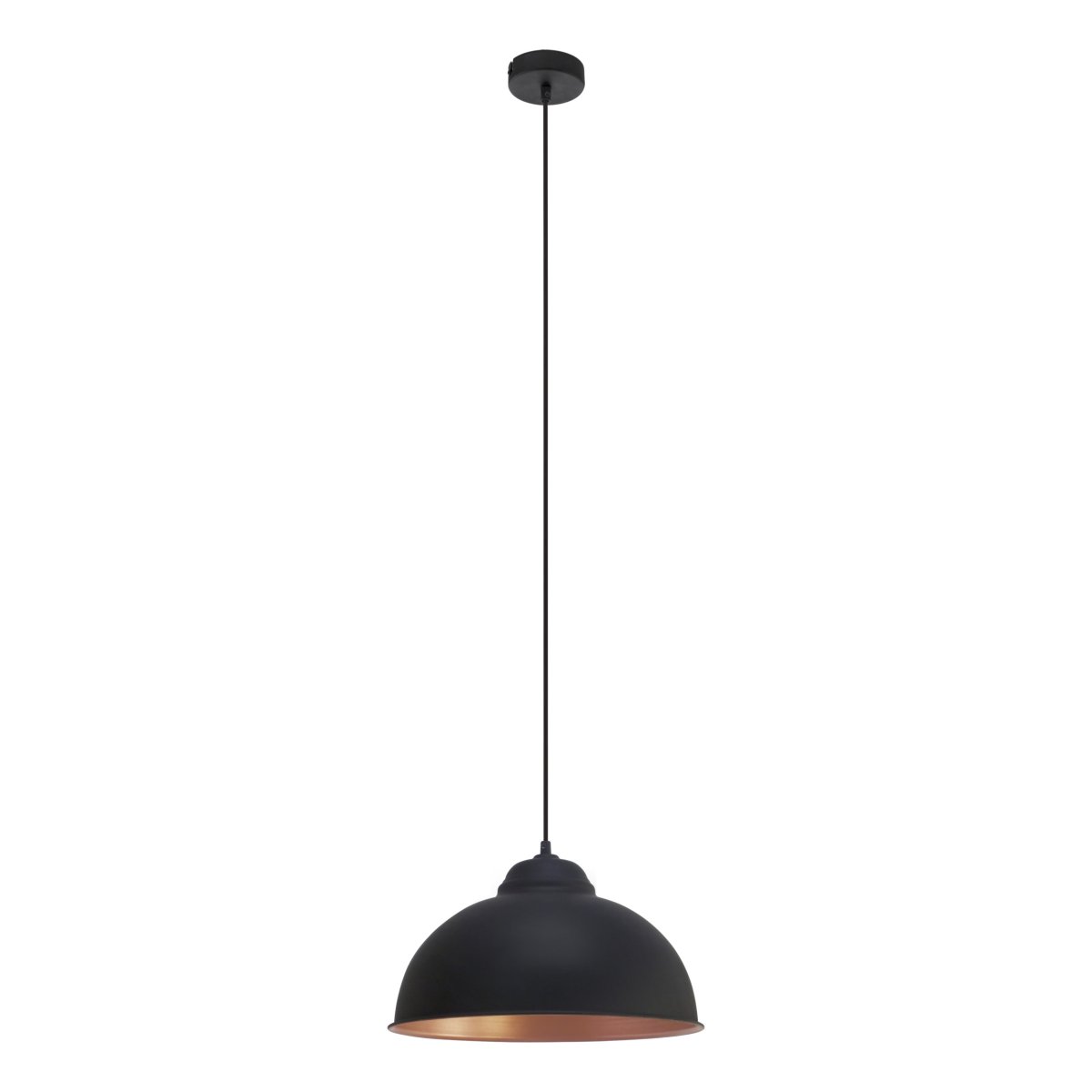 Truro Ø37 Zwart hanglamp Van Eglo - De Truro hanglamp is een stijlvolle metalen lamp met een klassiek en industrieel design.