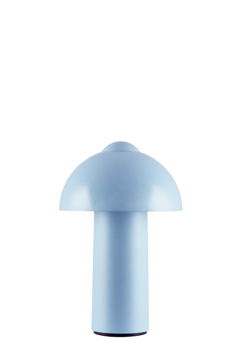 Buddy 25cm Lichtblauw Draagbare Van Globen Lighting - Met de aanraakknop bovenop kunt u de lamp eenvoudig aan- en uitzetten en de helderheid naar wens aanpassen.