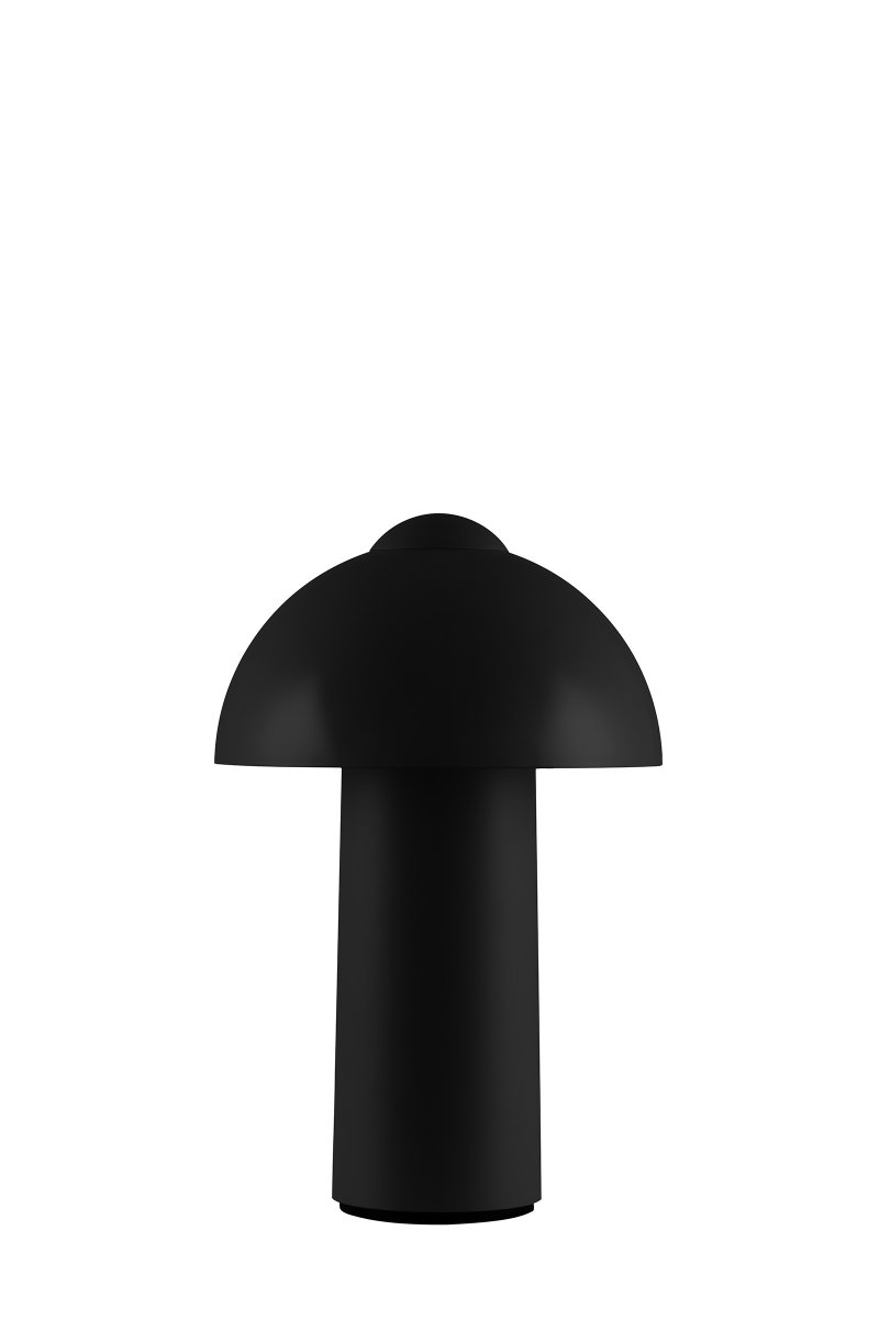 Buddy 25cm Zwart Draagbare Van Globen Lighting - Een volledige lading duurt ongeveer 4-5 uur en biedt tot 8 uur batterijduur op de hoogste helderheid, en zelfs langer op een lagere helderheid.