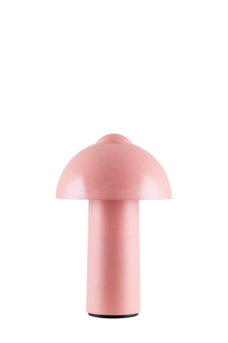 Buddy 25cm Roze Draagbare Van Globen Lighting - Met de aanraakknop bovenop zet je de lamp eenvoudig aan en uit en pas je de helderheid naar wens aan.