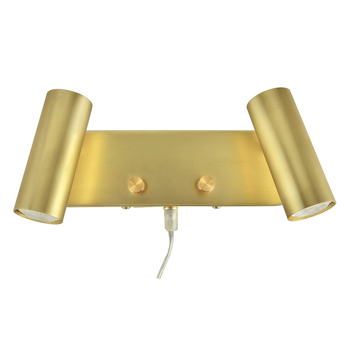 Mini II Geborsteld messing leeslamp Van Oriva - De Mini II wandlamp is gemaakt van metaal met een geborstelde messing afwerking en is een praktische en elegante verlichtingsoplossing.