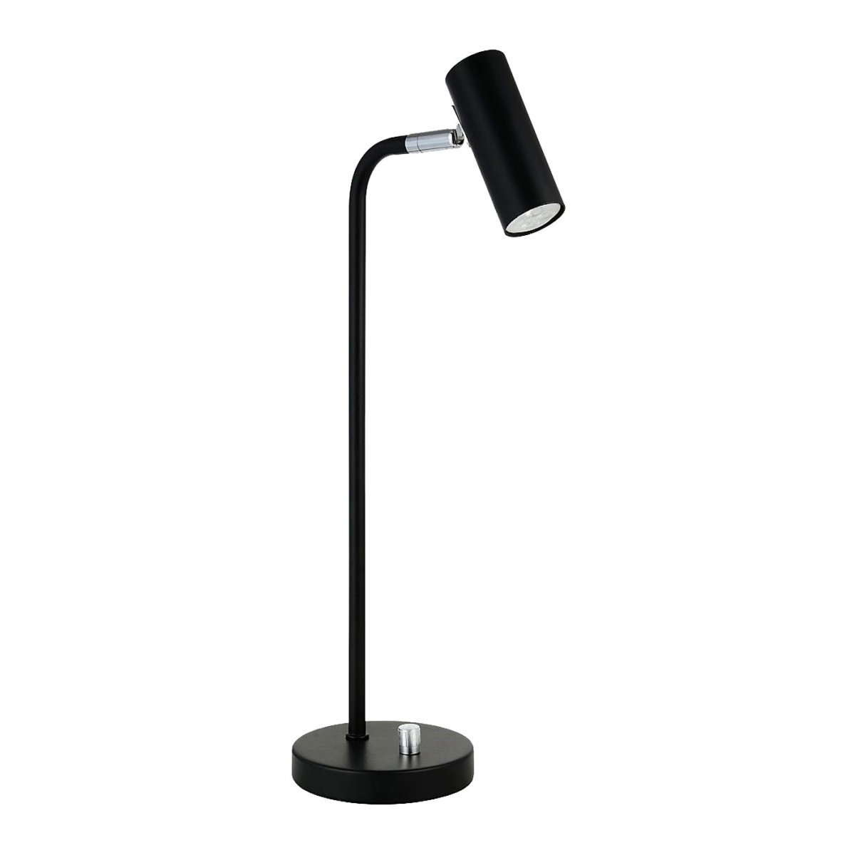 Mini 43cm Zwart bureaulamp Van Oriva - De aan/uit-schakelaar met ingebouwde dimmer bevindt zich handig op de voet van de lamp, zodat u de helderheid eenvoudig naar wens kunt aanpassen.