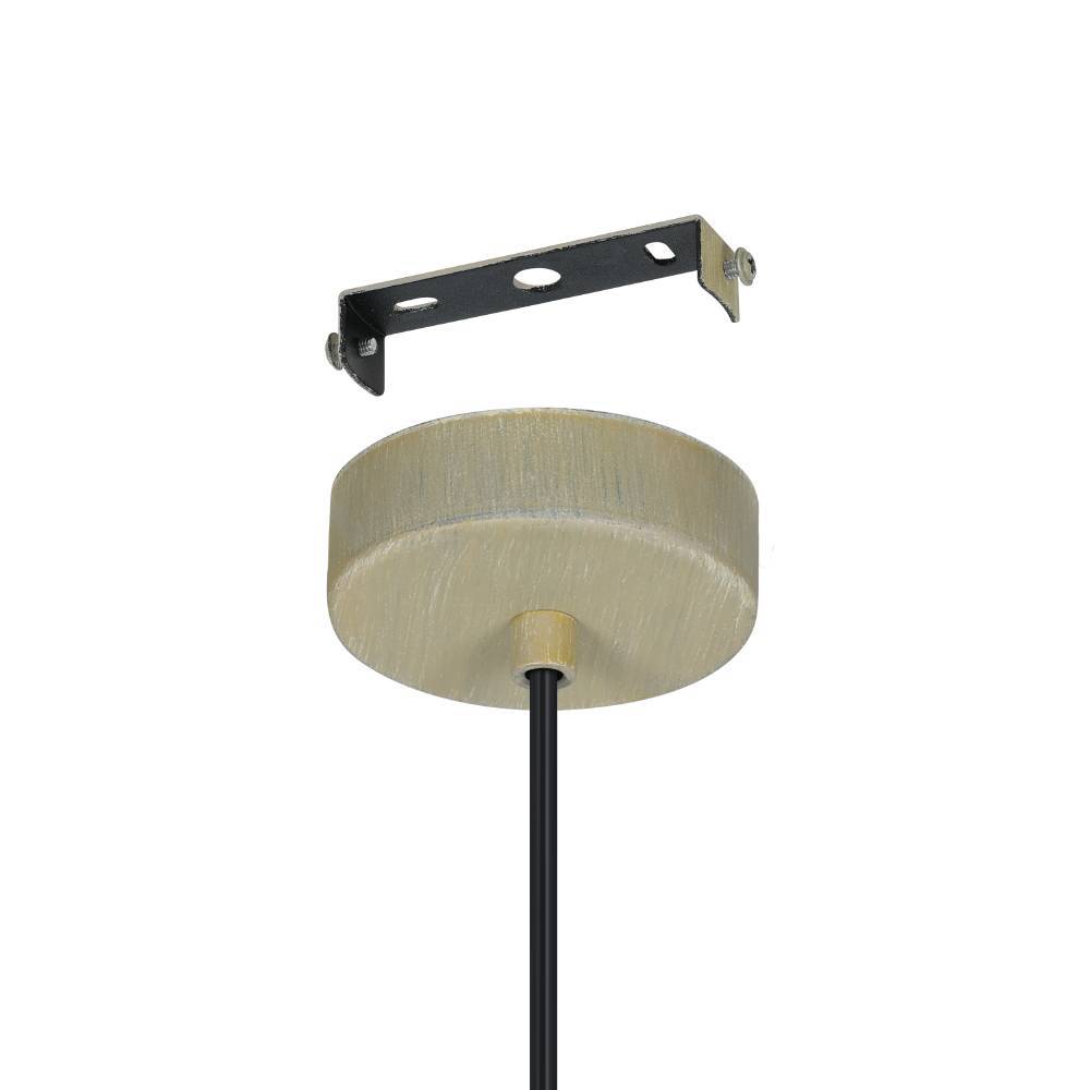 Amsfield Ø38 Natuur hanglamp Van Eglo - Deze hanglamp van prachtig gevlochten rotan verspreidt een warme en natuurlijke gloed die een uitnodigende sfeer in de kamer creëert.