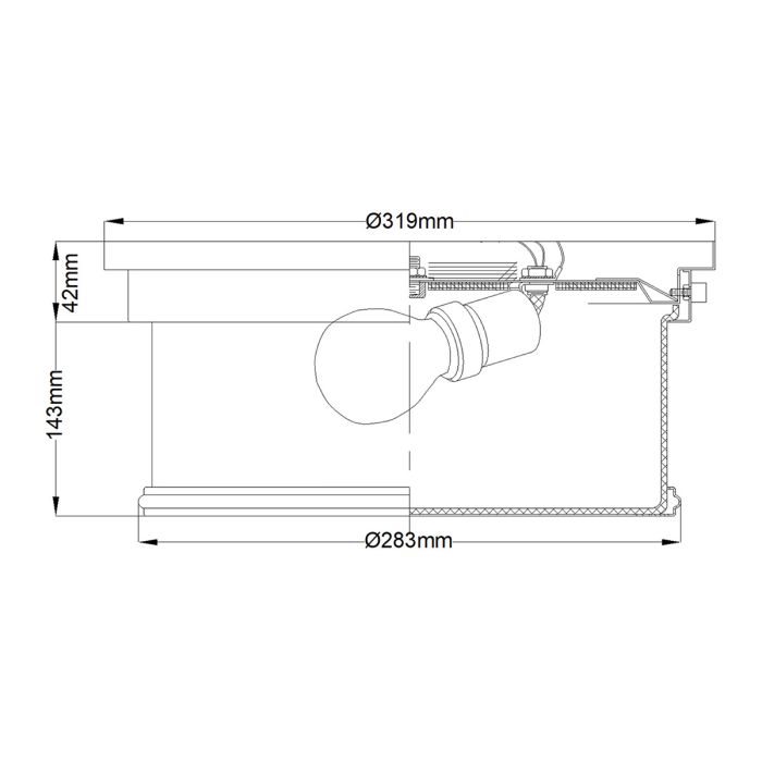 Payne Ø32 Chroom badkamerlamp Van Elstead Lighting - Gemaakt van staal en opaalglas, met details in een gepolijste chromen afwerking die een verfijnde en unieke uitstraling geven.