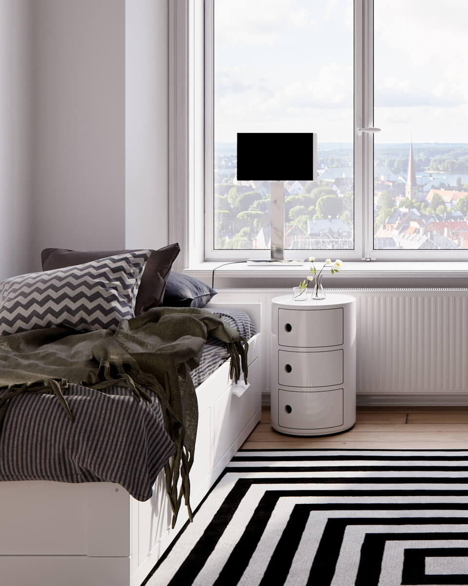 Prime 70cm Chroom tafellamp Van By Rydéns - Ontdek de mogelijkheden met de Prime tafellamp in metaal en stoffen kap en laat het elegante design en warme licht uw grote raam verfraaien en een uitnodigende sfeer in uw huis cre&euml;ren.