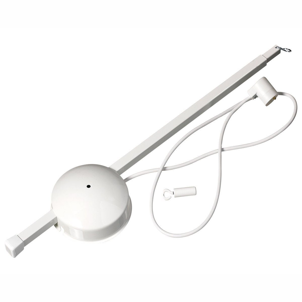 Jan Wit Van Armaturhantverk - Long Jan is daarom ideaal voor mensen die in een huurwoning wonen, waar het niet is toegestaan om nieuwe gaten in het plafond te boren.