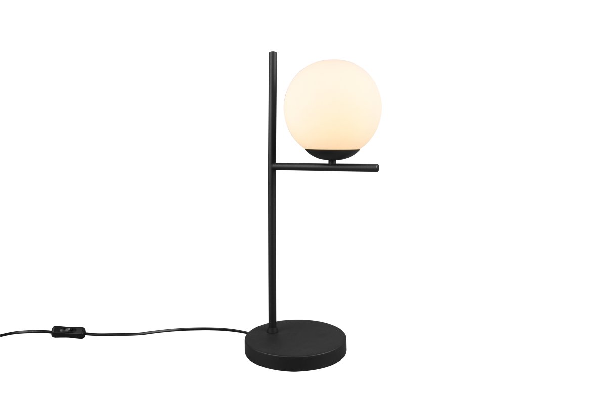 Pure 52cm Zwart tafellamp Van Trio Lighting - Of u nu een strakke, minimalistische interieurstijl heeft of juist van speels houdt: de PURE tafellamp zorgt voor decoratieve accenten en voegt een vleugje elegantie toe aan elk interieur.