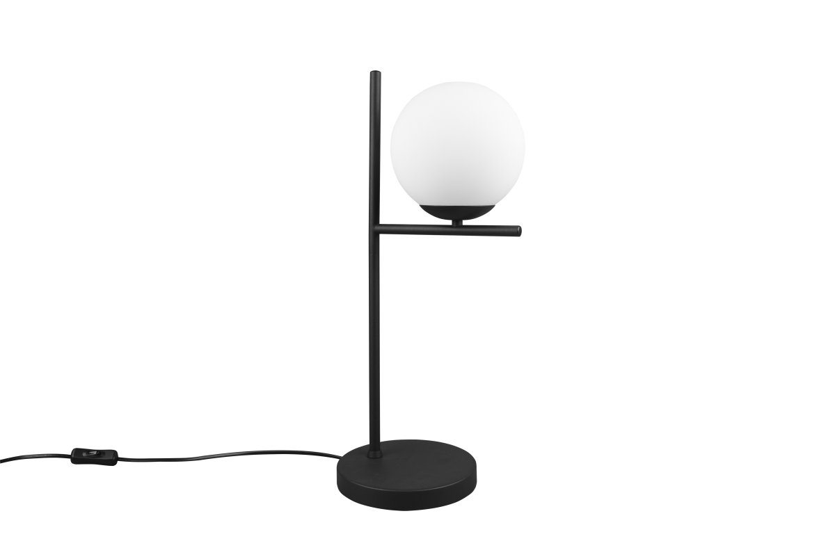 Pure 52cm Zwart tafellamp Van Trio Lighting - Of u nu een strakke, minimalistische interieurstijl heeft of juist van speels houdt: de PURE tafellamp zorgt voor decoratieve accenten en voegt een vleugje elegantie toe aan elk interieur.