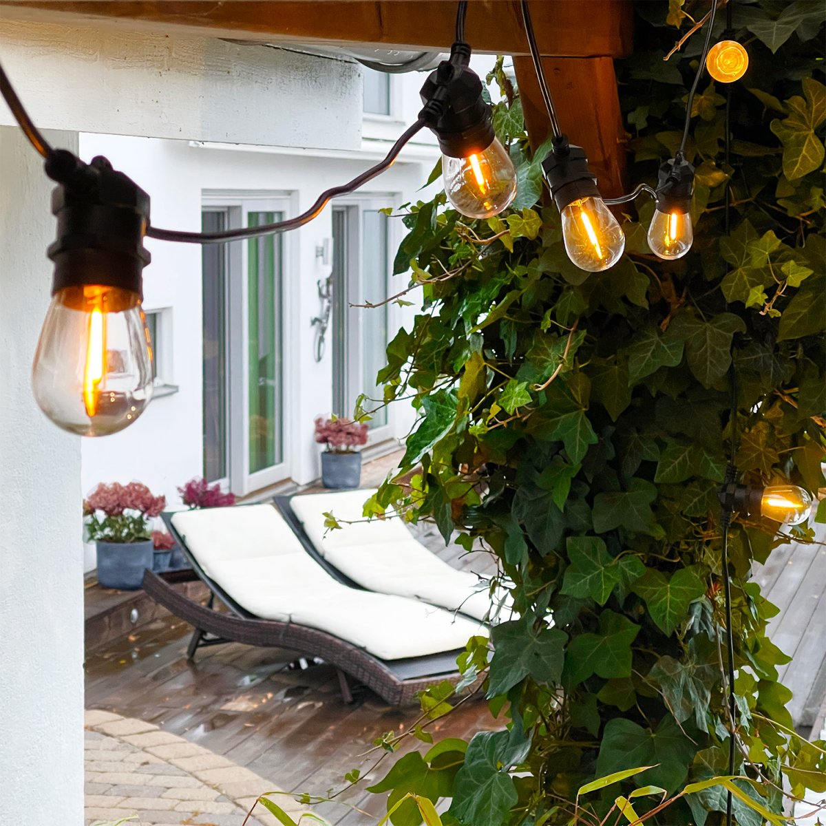 Deco bulb x 5 Transparant Van Lightson - Voor een optimale levensduur adviseren wij u de transformator niet met meer dan 85% van de maximale capaciteit te belasten.