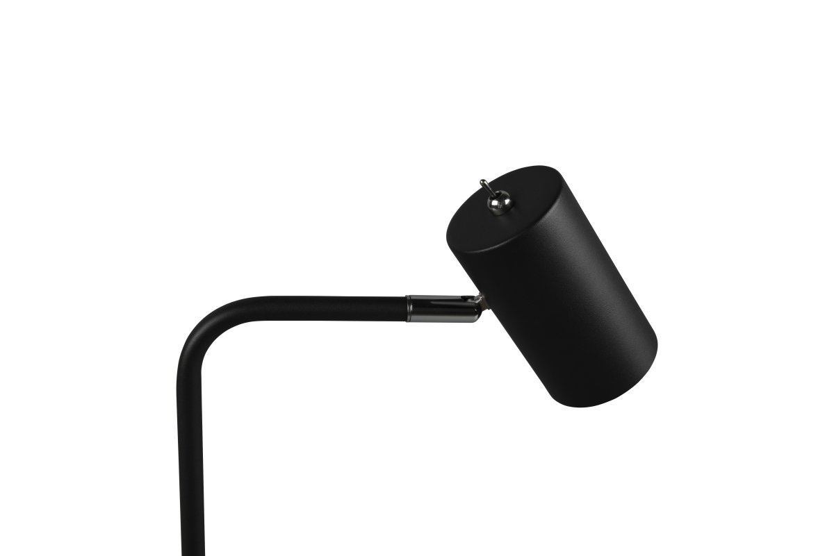 Marley 45cm Zwart bureaulamp Van Trio Lighting - De lampenkop is verstelbaar en kan zowel omhoog als omlaag worden gericht.