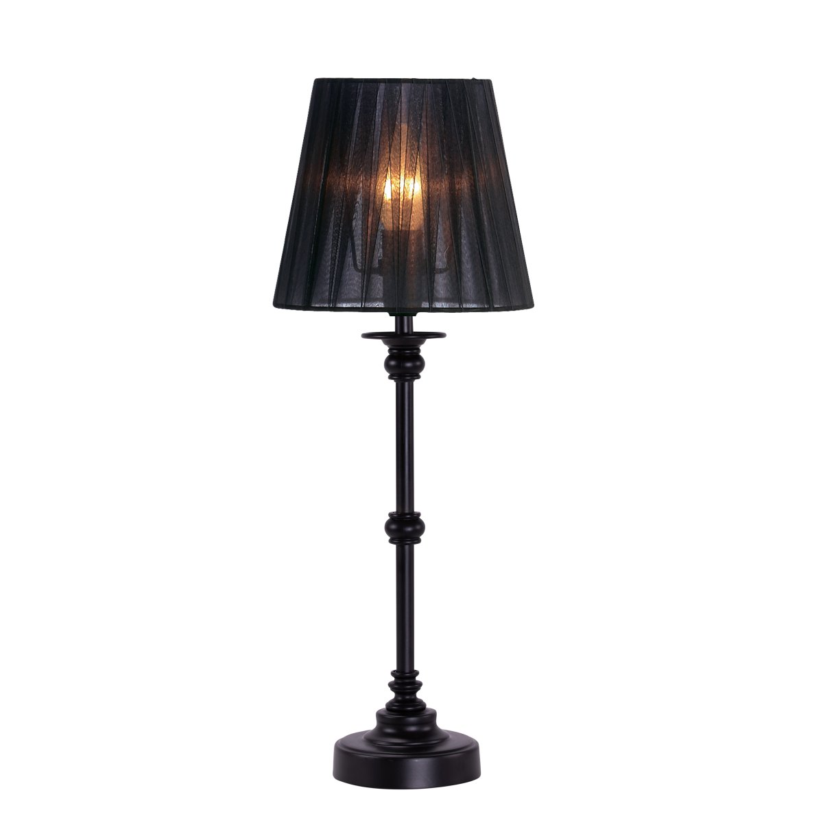 Axel Mini 48cm Zwart tafellamp Van Pixie Design - Axel is een elegante tafellamp met klassieke vormen.