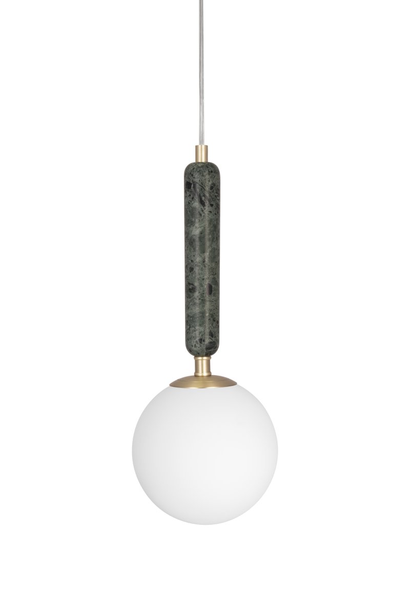  Torrano Ø15 Donkergroen marmer raamlamp Van Globen Lighting - Steen is een natuurlijk materiaal, de kleur en tinten van het marmer variëren en creëren een uniek patroon voor elk stuk.