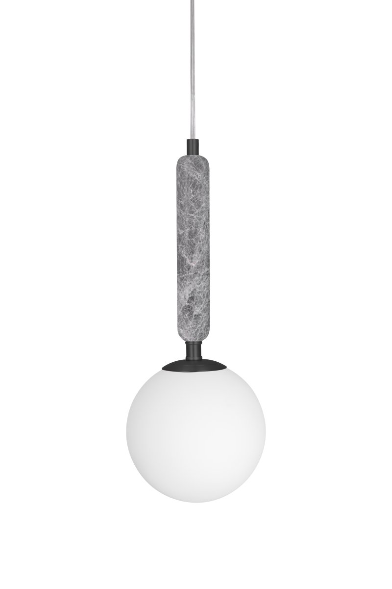 Torrano Ø15 Grijs marmer raamlamp Van Globen Lighting - Steen is een natuurlijk materiaal, de kleur en tinten van het marmer variëren en creëren een uniek patroon voor elk stuk.