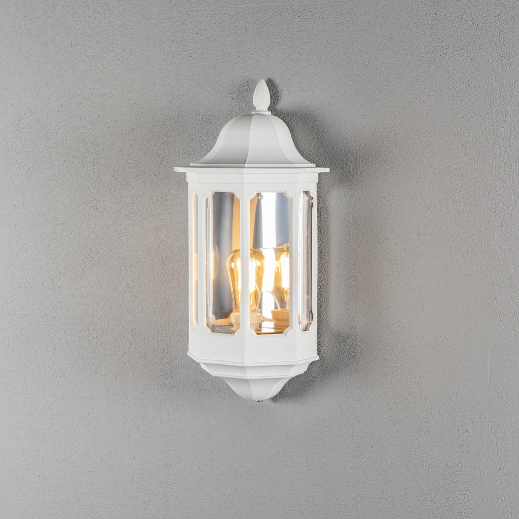 Pallas Wit buitenlamp Van Konstsmide - Geef uw gevel een upgrade met een lamp die zowel de veiligheid als de esthetiek vergroot!