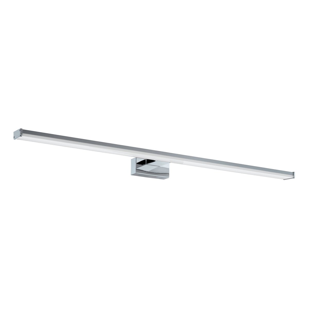 Pandella 78cm Chroom badkamerlamp Van Eglo - De lamp heeft een elegante chromen afwerking en een ge&iuml;ntegreerde LED die een helder, wit licht van 4000K met een lichtopbrengst van 1700 lumen produceert.