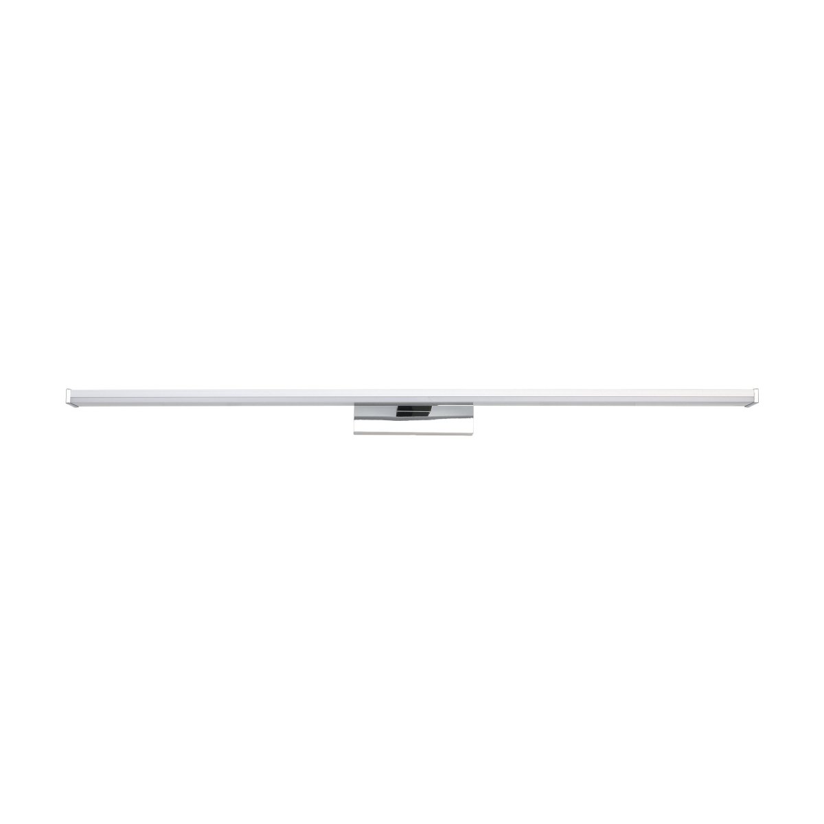 Pandella 78cm Chroom badkamerlamp Van Eglo - De lamp heeft een elegante chromen afwerking en een ge&iuml;ntegreerde LED die een helder, wit licht van 4000K met een lichtopbrengst van 1700 lumen produceert.