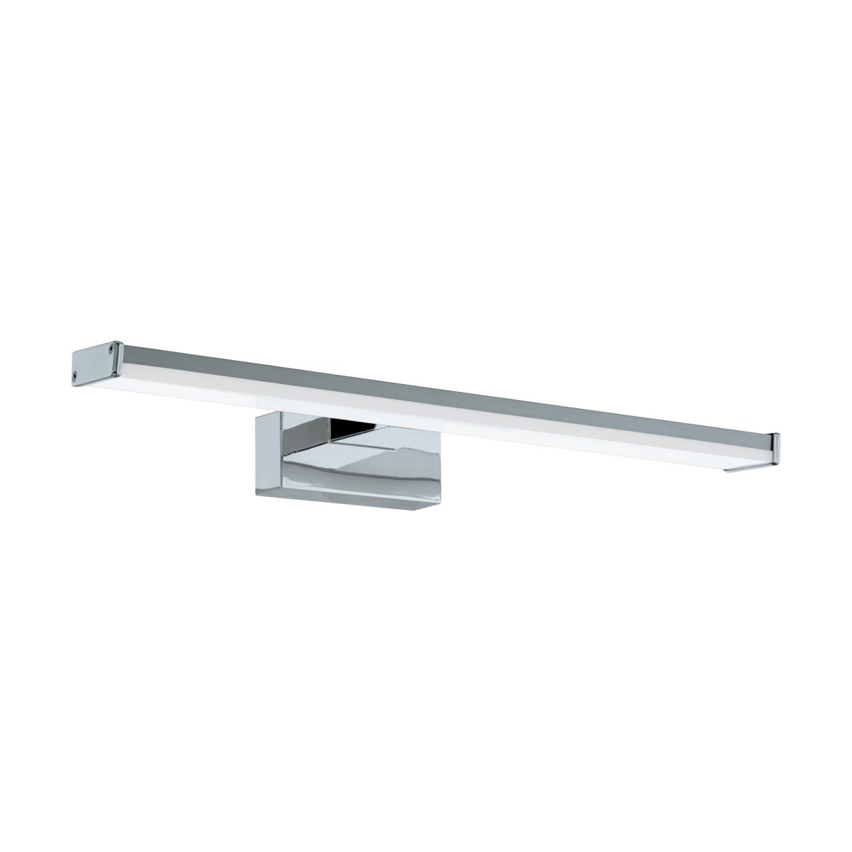 Pandella 40cm Chroom badkamerlamp Van Eglo - De lamp heeft een elegante chromen afwerking en een ge&iuml;ntegreerde LED die een helder, wit licht van 4000K met een lichtopbrengst van 900 lumen produceert.