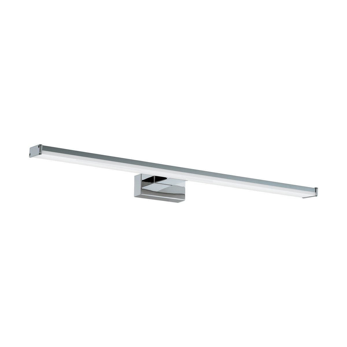 Pandella 60cm Chroom badkamerlamp Van Eglo - De lamp heeft een elegante chromen afwerking en een ge&iuml;ntegreerde LED die een helder, wit licht van 4000K met een lichtopbrengst van 1350 lumen produceert.