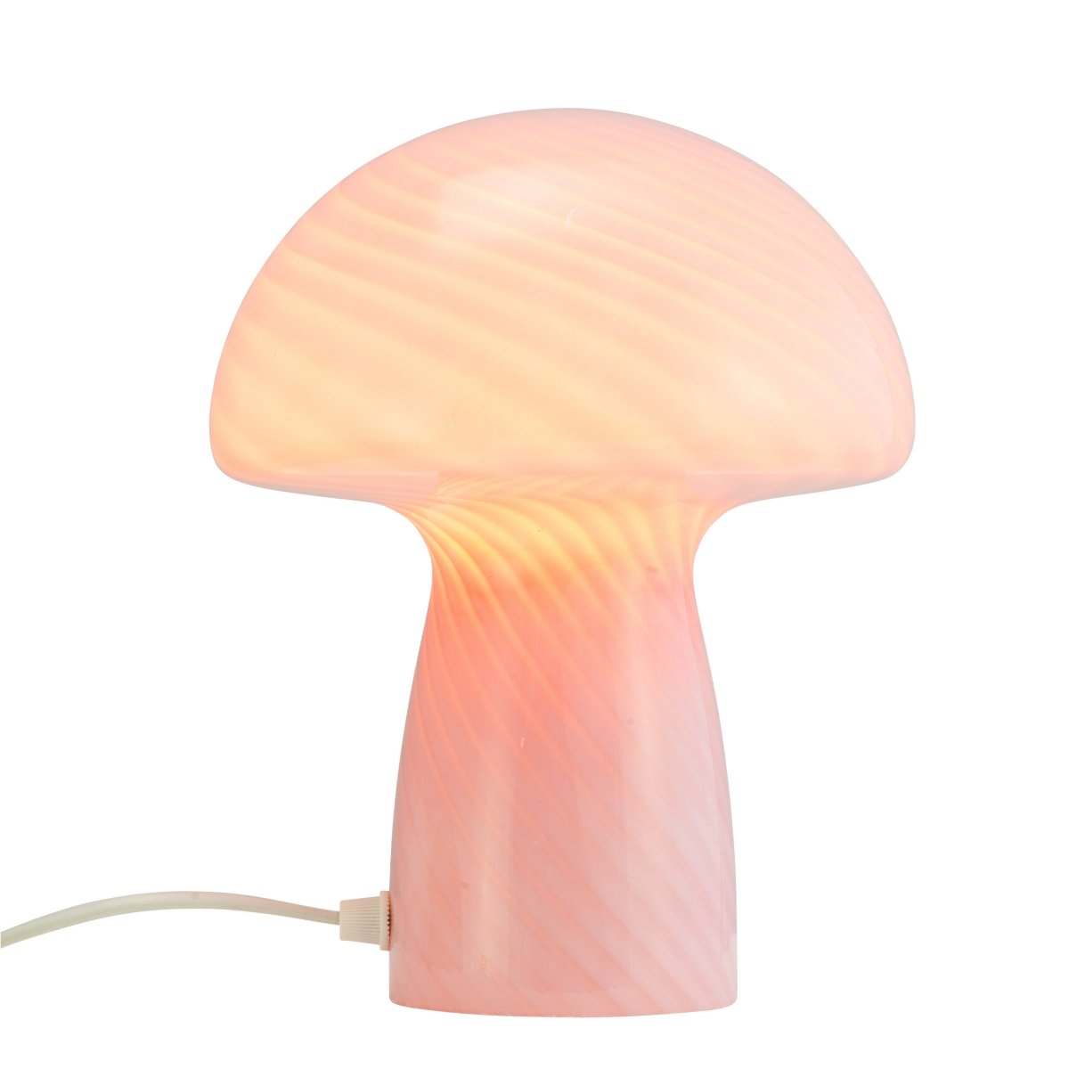 Jenny 23cm Roze tafellamp Van Dyberg Larsen - Ongeacht of u de lamp op een bijzettafel, vensterbank, nachtkastje of bureau plaatst, de Jenny Mushroom tafellamp is een perfect accessoire dat uw huis zal verfraaien met zijn charme en elegantie.