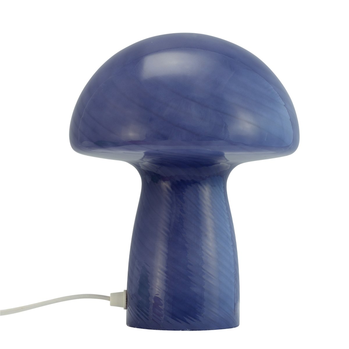 Jenny 23cm Blauw tafellamp Van Dyberg Larsen - Ongeacht of u de lamp op een bijzettafel, vensterbank, nachtkastje of bureau plaatst, de Jenny Mushroom tafellamp is een perfect accessoire dat uw huis zal verfraaien met zijn charme en elegantie.