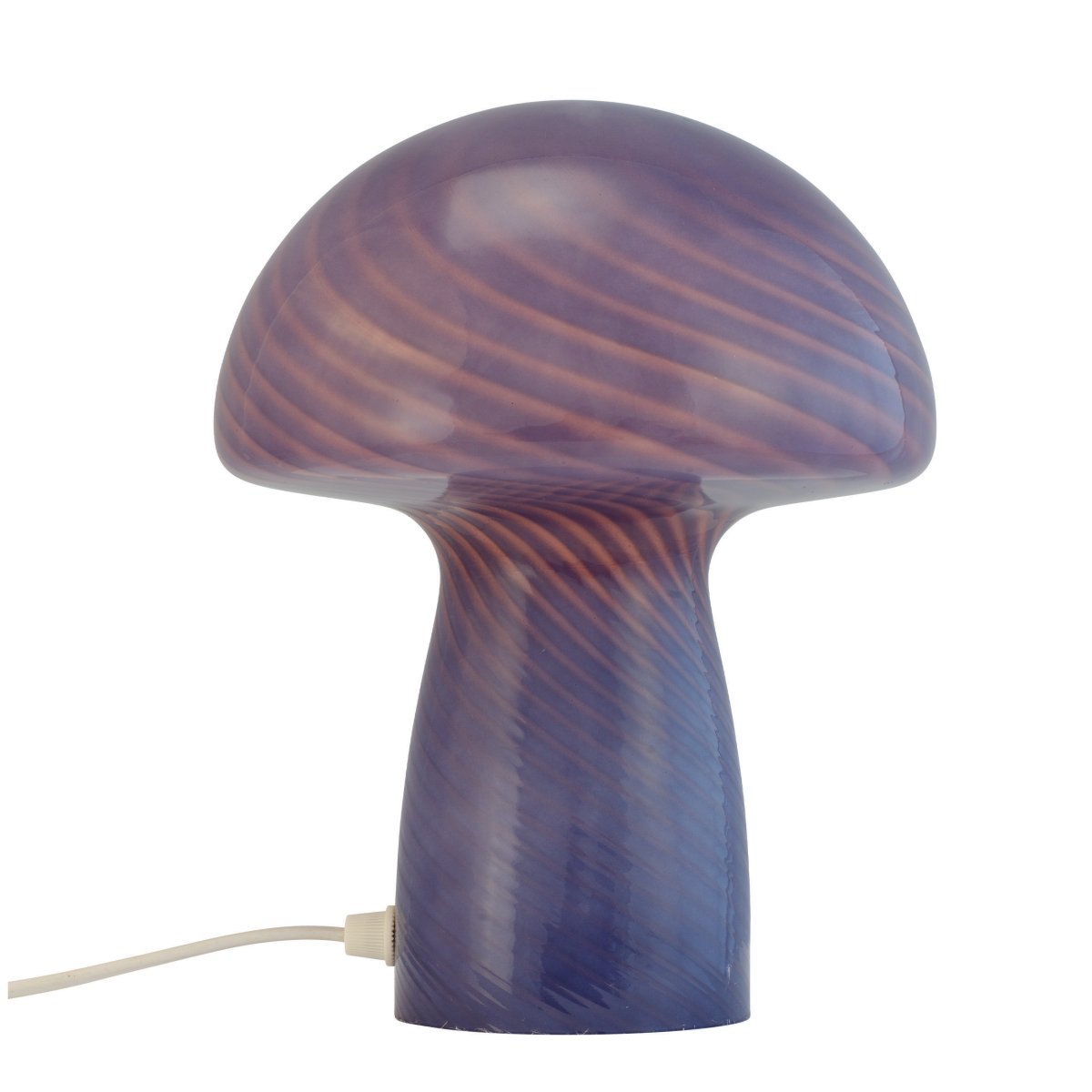Jenny 23cm Blauw tafellamp Van Dyberg Larsen - Ongeacht of u de lamp op een bijzettafel, vensterbank, nachtkastje of bureau plaatst, de Jenny Mushroom tafellamp is een perfect accessoire dat uw huis zal verfraaien met zijn charme en elegantie.