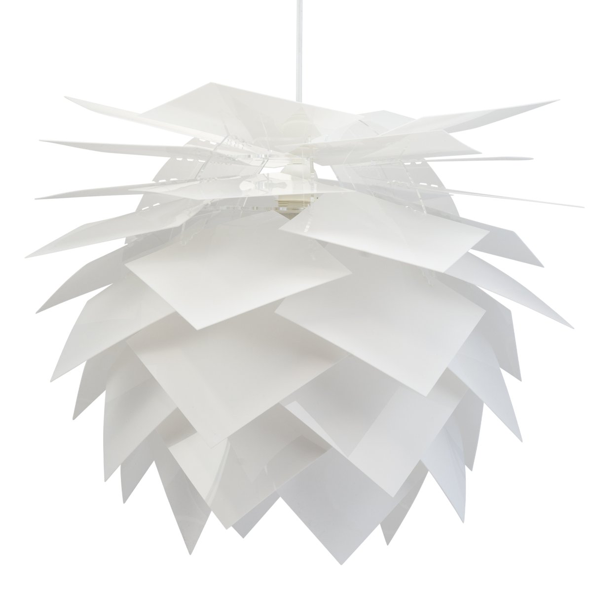 Pineapple Ø75 Wit hanglamp Van Dyberg Larsen - Pineapple is een uitstekende keuze voor wie op zoek is naar een lamp die zowel een decoratief detail als een lichtbron is.
