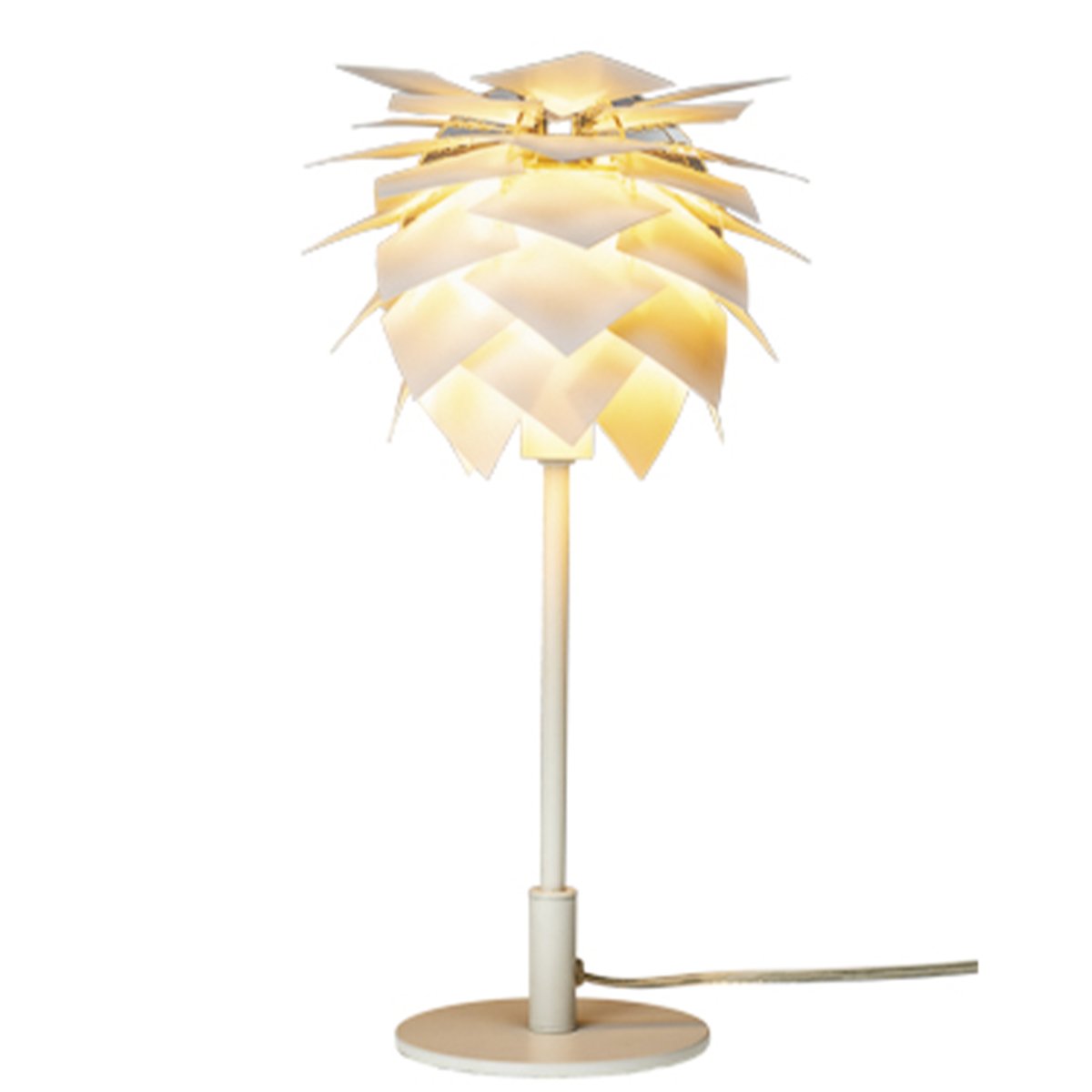 Pineapple 35cm Wit tafellamp Van Dyberg Larsen - Ervaar het beste van Deens design met de Pineapple tafellamp &ndash; een lamp die nooit uit de mode raakt.