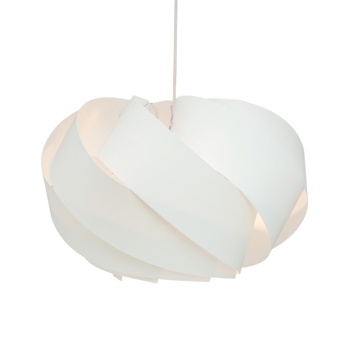 Boleo Ø50 Wit hanglamp Van Dyberg Larsen - De Boleo lamp is een elegante hanglamp die zich kenmerkt door zijn zachte, ronde vorm die een harmonieus en aangenaam licht verspreidt.