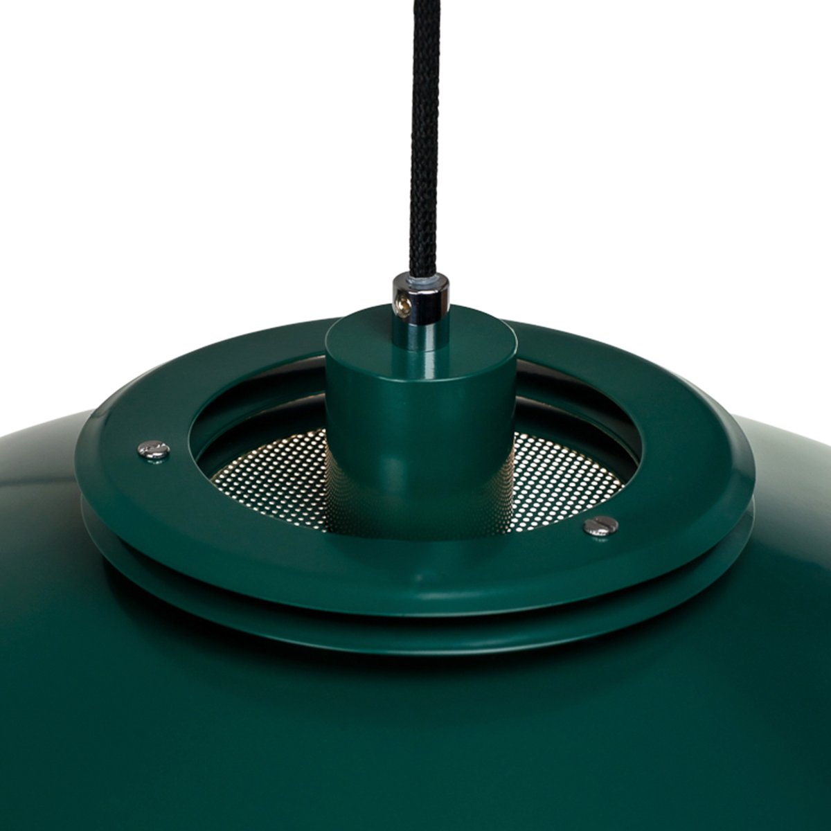 Ejka Ø38 Donkergroen hanglamp Van Dyberg Larsen - Met zijn elegante groene metalen kap en het populaire Scandinavische design is de lamp tijdloos en past hij in elk interieur.