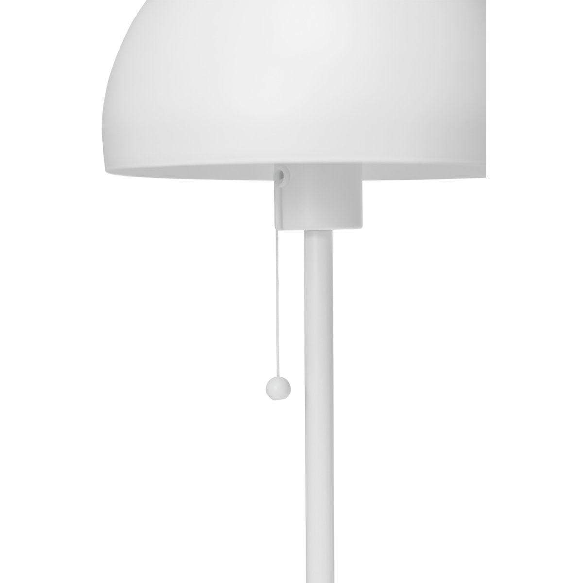 Pyra 60cm Wit tafellamp Van Dyberg Larsen - De Pyra tafellamp in prachtig mat wit heeft een klassieke, Scandinavische stijl met een groot en elegant design dat een sfeervol licht verspreidt.