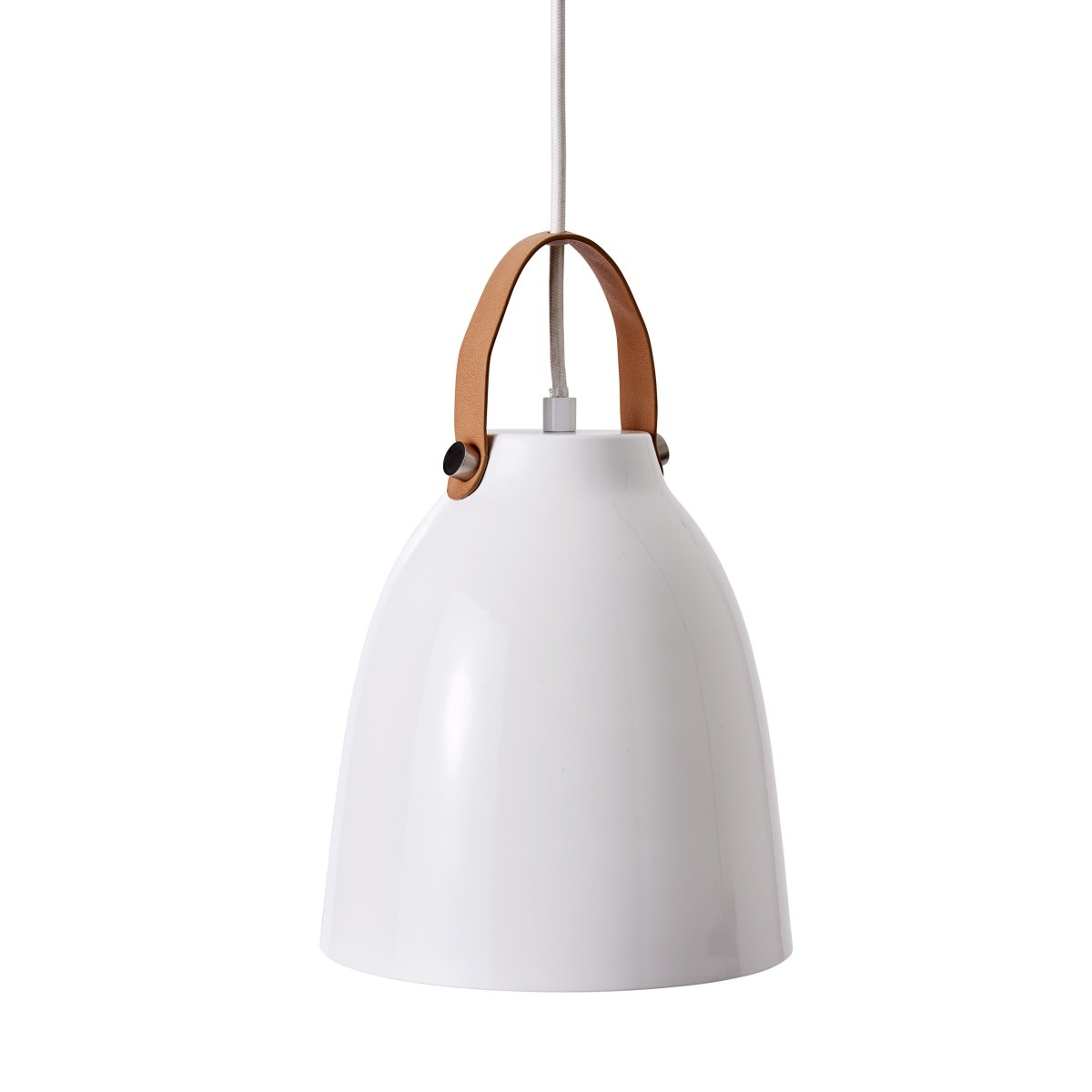 Copenhagen Ø19 Hoogglans wit hanglamp Van Dyberg Larsen - Dankzij het eenvoudige ontwerp past het in veel verschillende omgevingen - boven de keukentafel, de eettafel, in de hoek van de woonkamer of boven uw favoriete fauteuil.