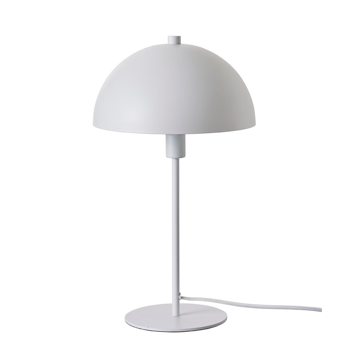Stockholm 43cm Wit tafellamp Van Dyberg Larsen - De lamp verspreidt een zacht en aangenaam licht dat een aangename sfeer cre&euml;ert, ongeacht of deze op het bureau, het nachtkastje of in de woonkamer wordt geplaatst.