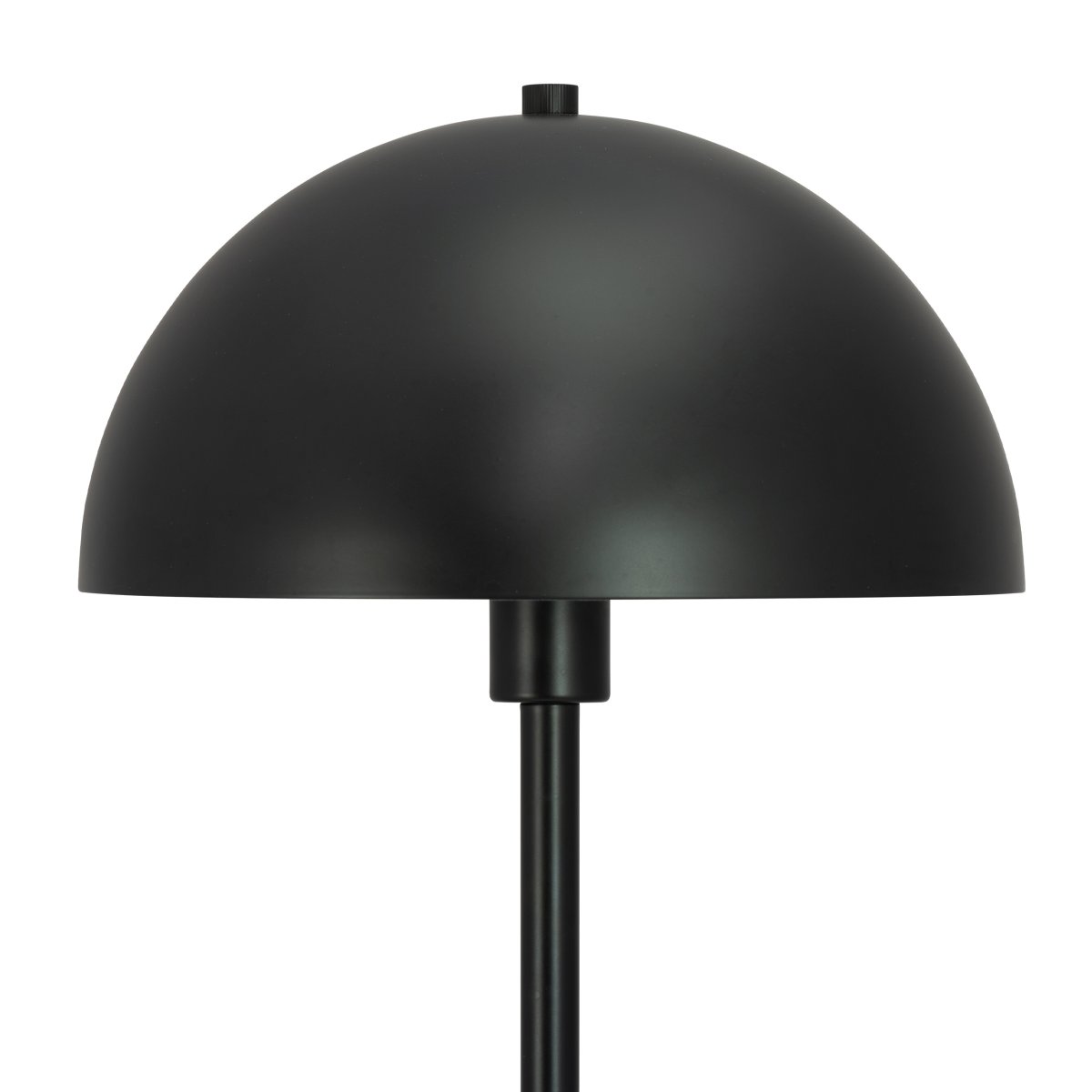 Stockholm 43cm Zwart tafellamp Van Dyberg Larsen - De lamp verspreidt een zacht en aangenaam licht dat een aangename sfeer cre&euml;ert, ongeacht of deze op het bureau, het nachtkastje of in de woonkamer wordt geplaatst.