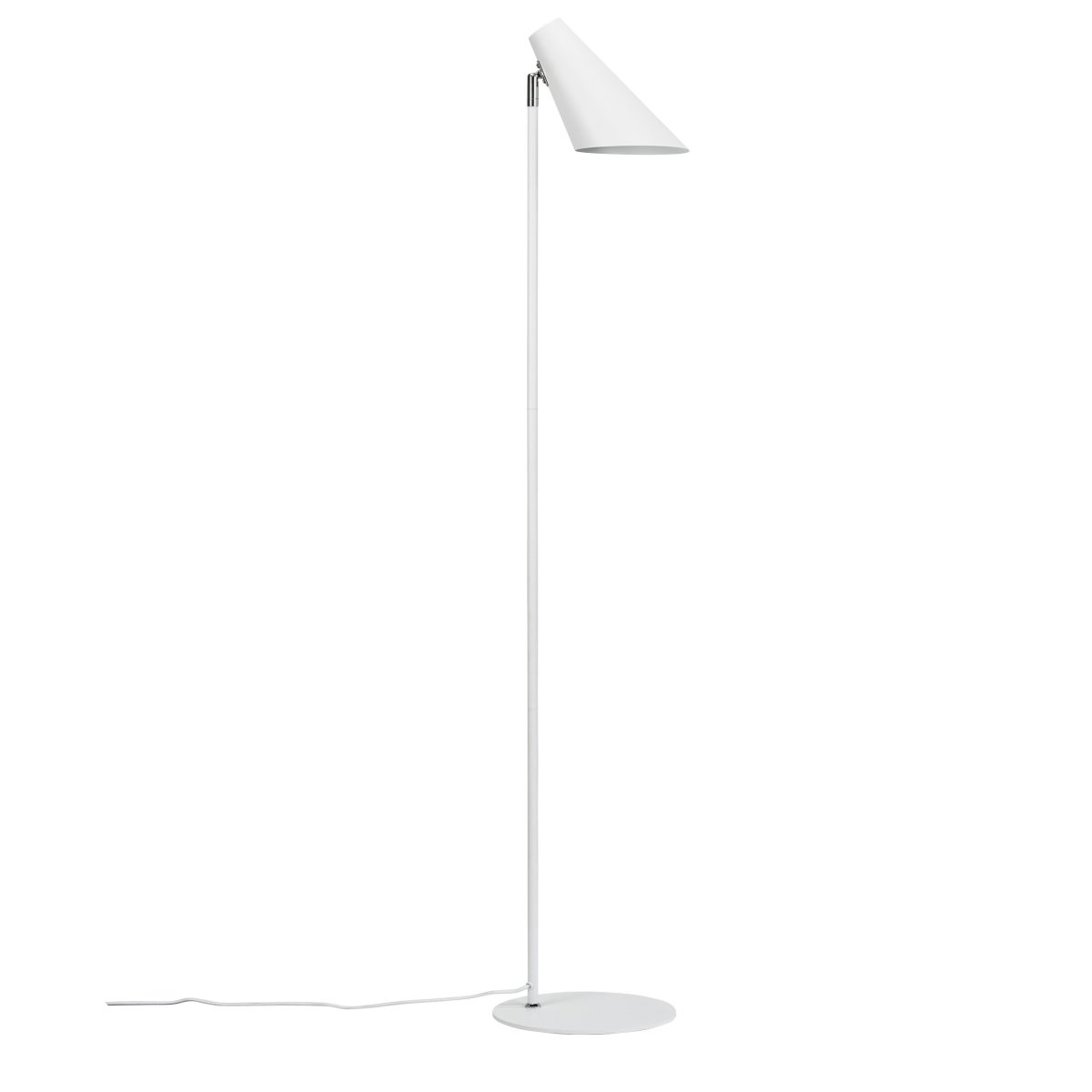 Cale Wit vloerlamp Van Dyberg Larsen - Een lamp die esthetiek en functionaliteit combineert voor een aangename sfeer in uw huis.