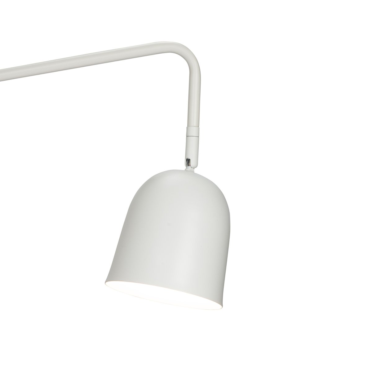 Manchester 45cm Wit wandlamp Van Dyberg Larsen - De stroomonderbreker bevindt zich op de muurbevestiging en het snoer kan worden losgekoppeld als de lamp rechtstreeks op een fitting moet worden aangesloten.