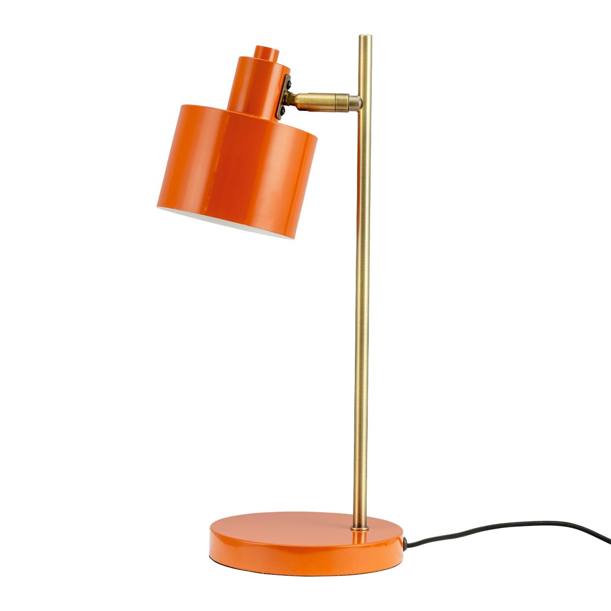 Ocean 43cm Oranje bureaulamp Van Dyberg Larsen - De Ocean tafellamp van Dyberg Larsen is een door de jaren 50 geïnspireerde lamp met een charmant retrodesign en een modern tintje.