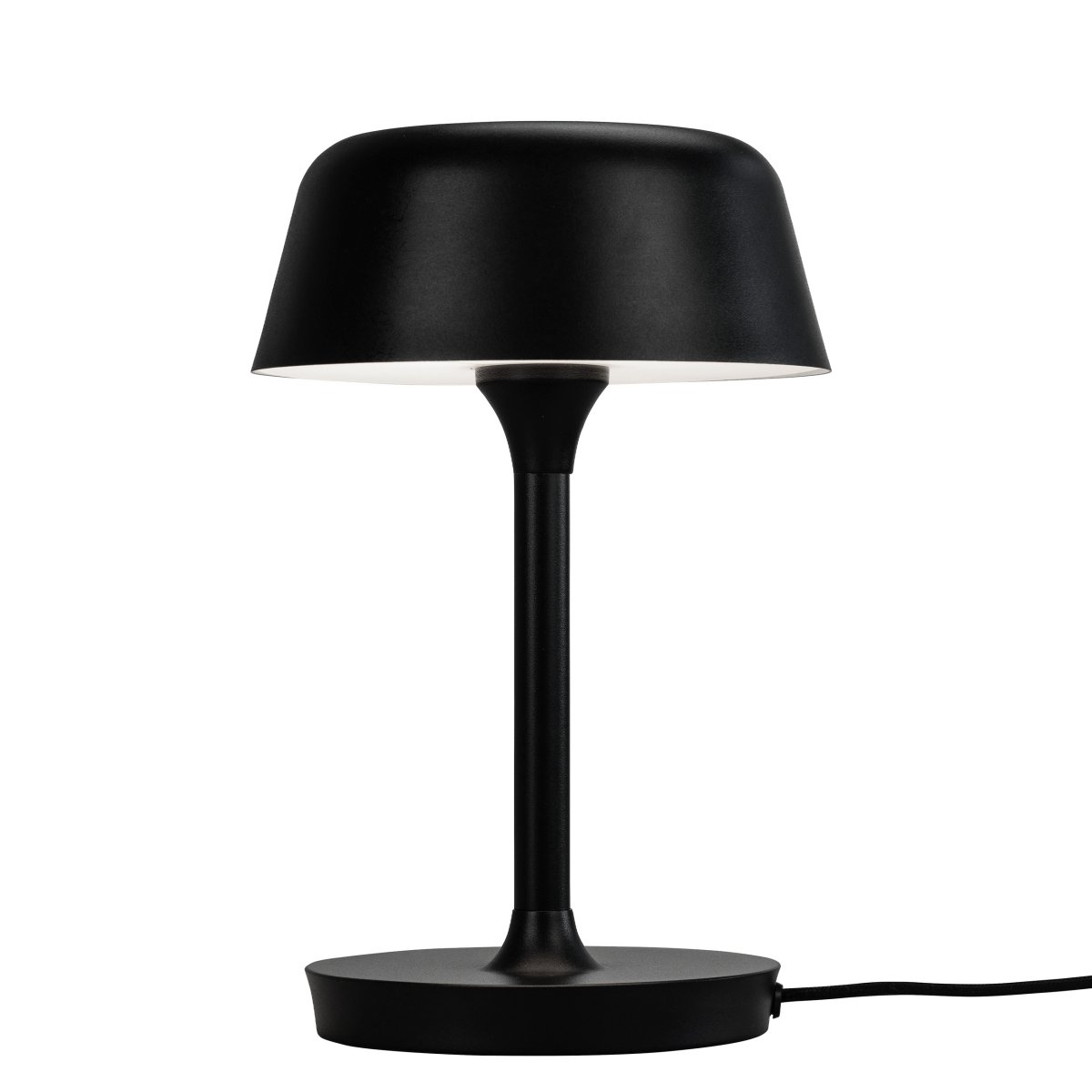 Valencia 30cm Zwart tafellamp Van Dyberg Larsen - De Valencia tafellamp is een elegante en unieke lamp die een mooi en aangenaam licht verspreidt.