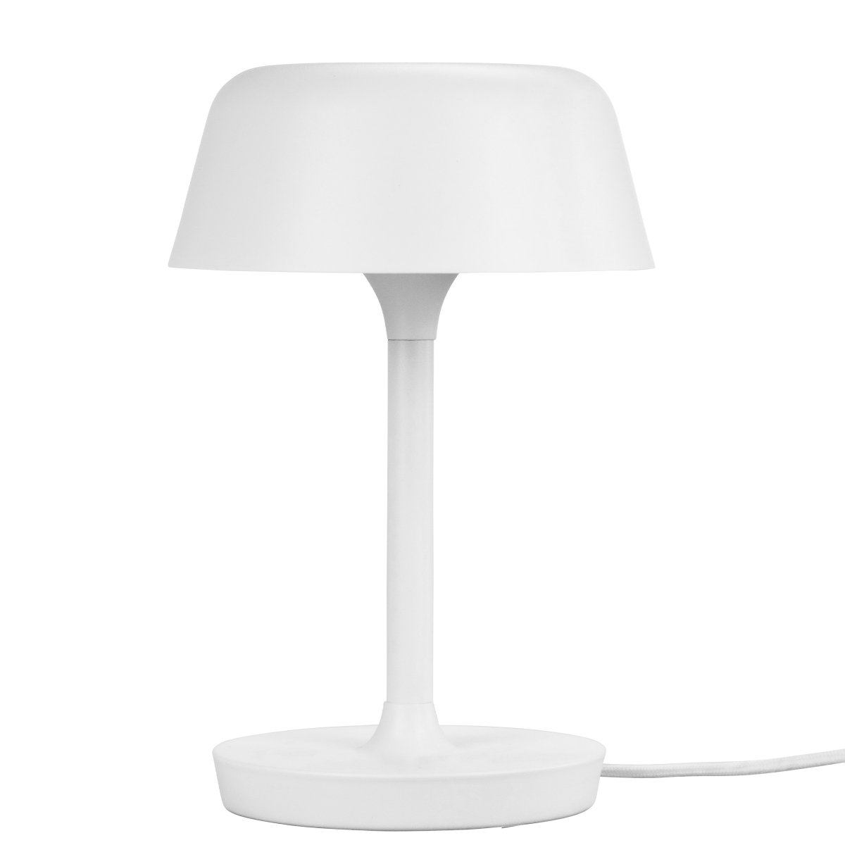 Valencia 30cm Wit tafellamp Van Dyberg Larsen - De Valencia tafellamp is een elegante en unieke lamp die een mooi en aangenaam licht verspreidt.