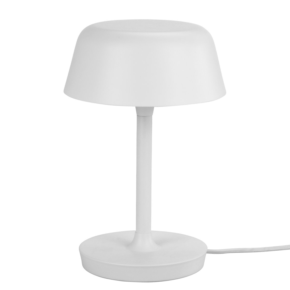 Valencia 30cm Wit tafellamp Van Dyberg Larsen - De Valencia tafellamp is een elegante en unieke lamp die een mooi en aangenaam licht verspreidt.