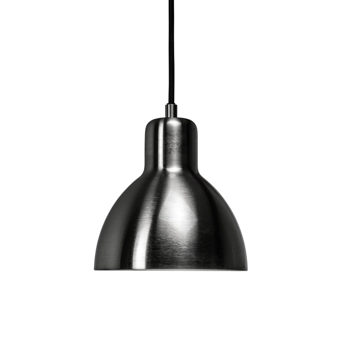 Skagen Ø16 Geborsteld staal hanglamp Van Dyberg Larsen - De heldere en minimalistische witte kleur maakt hem toepasbaar in elke kamer.