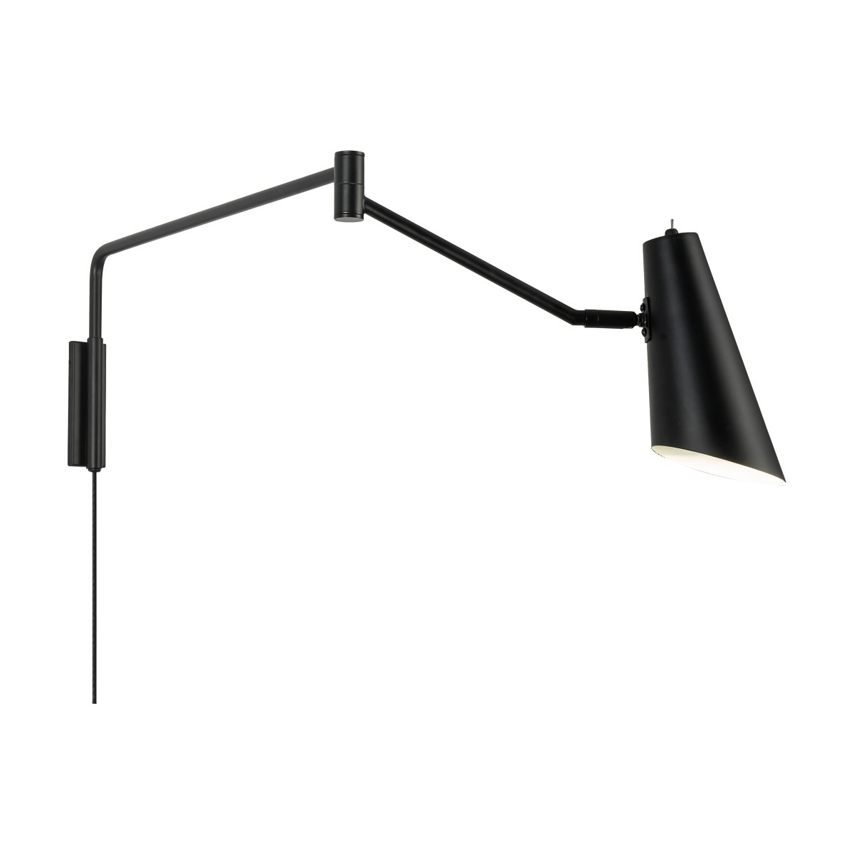 Noa 83cm Zwart wandlamp Van Dyberg Larsen - Noa is een serie met een elegante en minimalistische uitstraling.