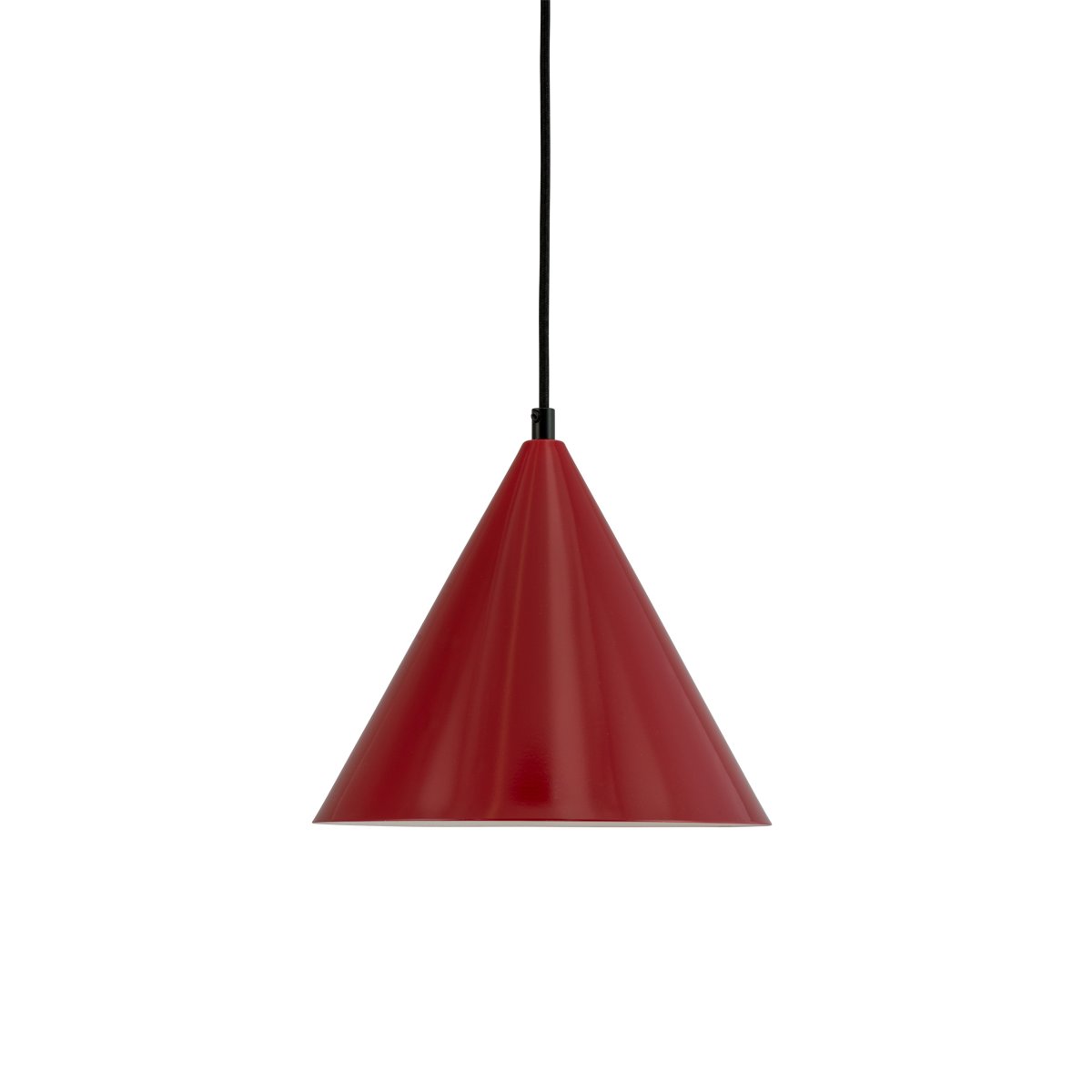 Ron Ø25 Donkerrood hanglamp Van Dyberg Larsen - Moderne hanglamp met een eenvoudig design en een vleugje retro.