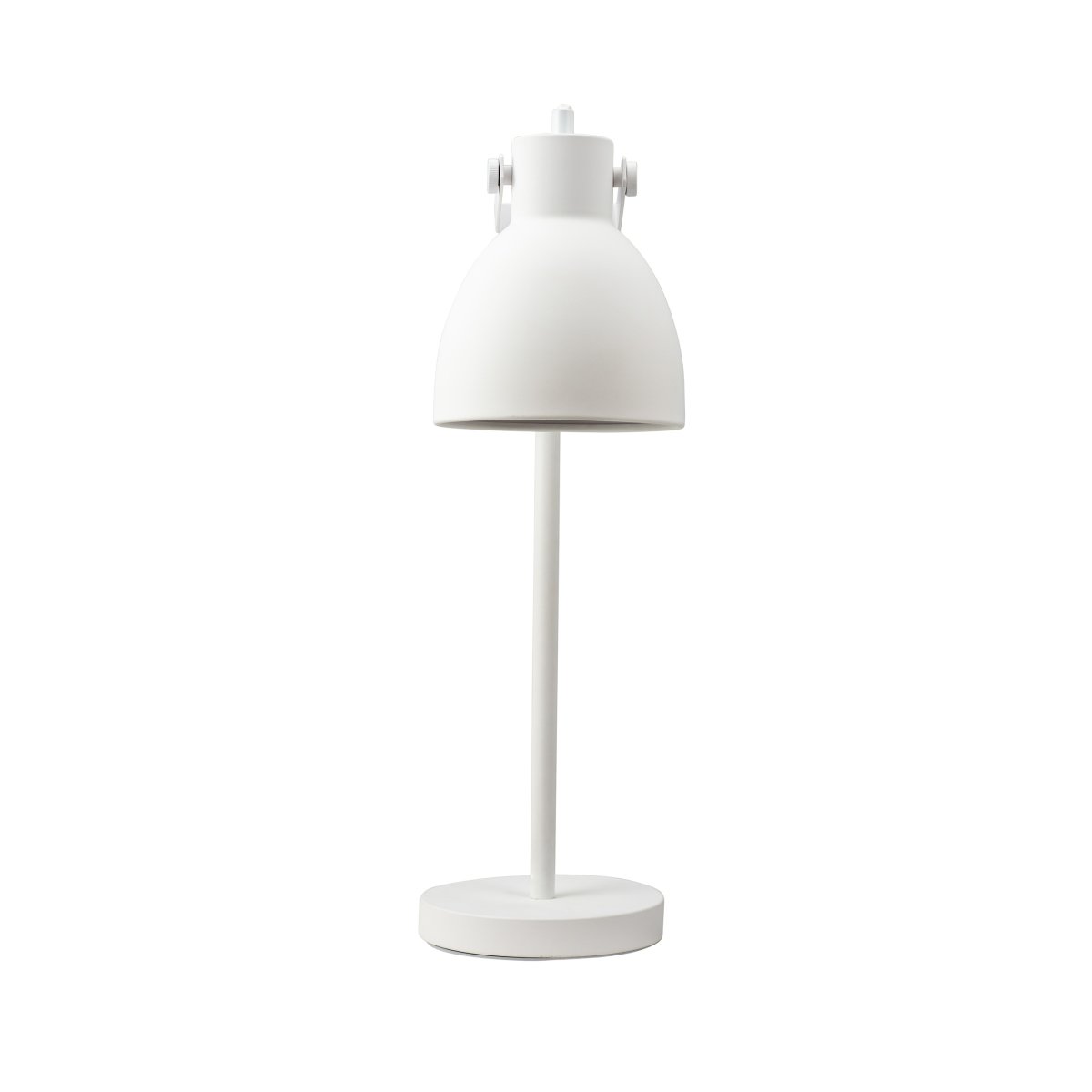 Coast 52cm Wit bureaulamp Van Dyberg Larsen - Wordt geleverd met een 1,6 m lang wit textielsnoer met aan/uit-schakelaar.