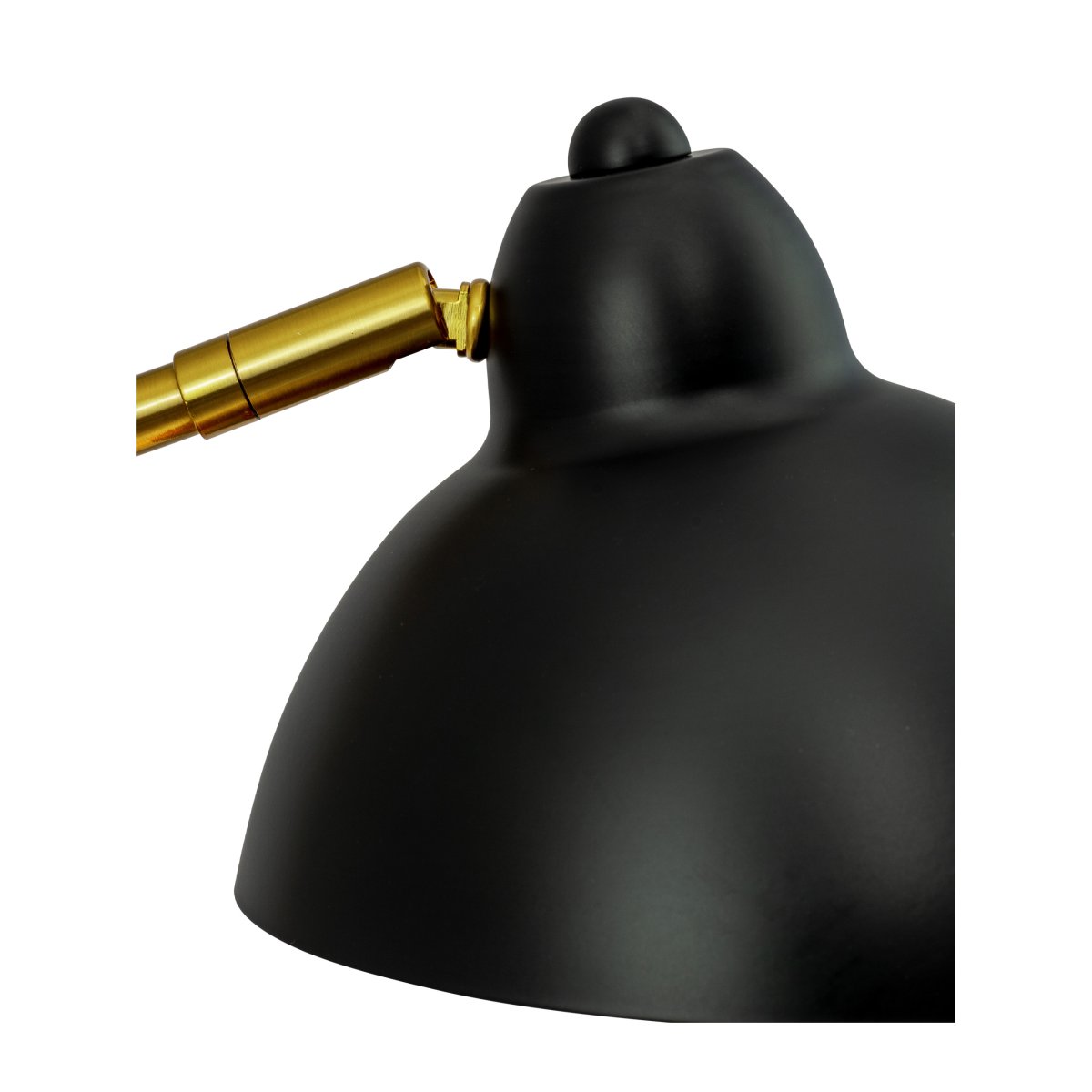 Futura 40cm Messing bureaulamp Van Dyberg Larsen - Futura is een stijlvolle tafellamp in messing en zwart, een perfecte combinatie van klassiek design en moderne functionaliteit.