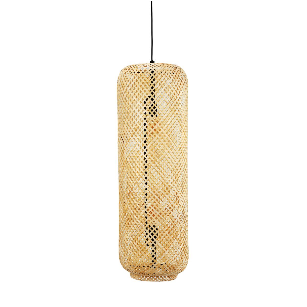 Boom Ø30 Natuur hanglamp Van Dyberg Larsen - Prachtige, handgevlochten hanglamp van bamboe in een natuurlijke kleur die een warm en uitnodigend licht verspreidt.