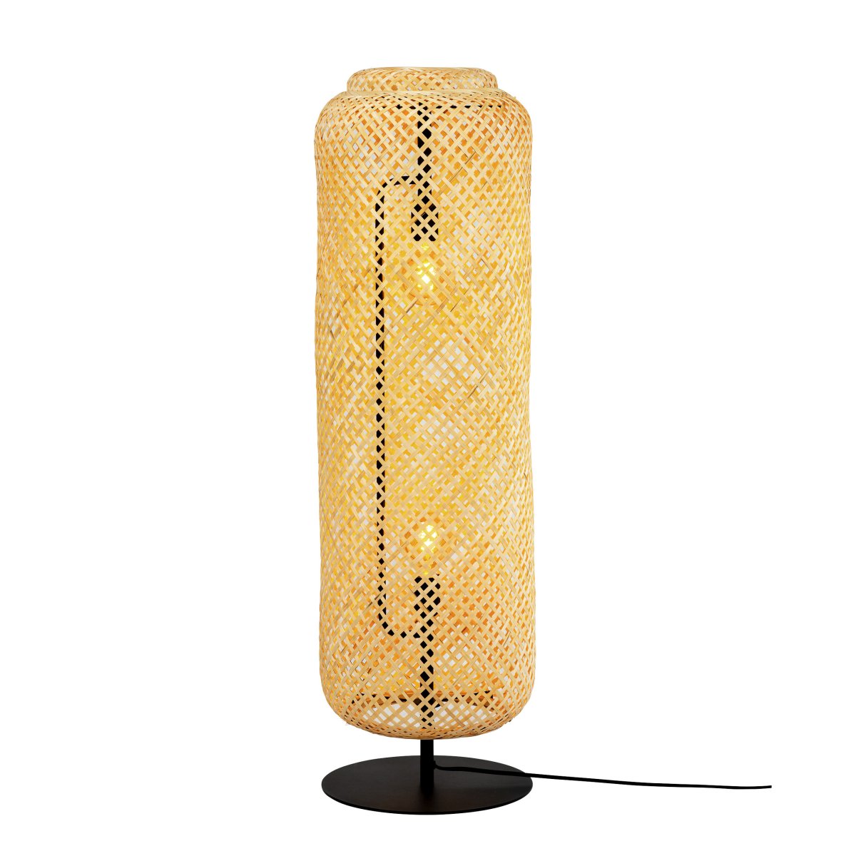 Boom Natuur vloerlamp Van Dyberg Larsen - Dankzij de platte basis en de aan/uit-schakelaar op het snoer is het eenvoudig te plaatsen en te gebruiken.
