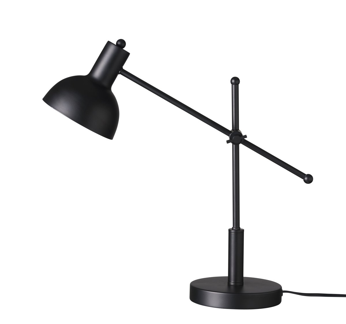 London 42cm Zwart bureaulamp Van Dyberg Larsen - De London bureaulamp heeft een klassiek en verfijnd design met een moderne twist.