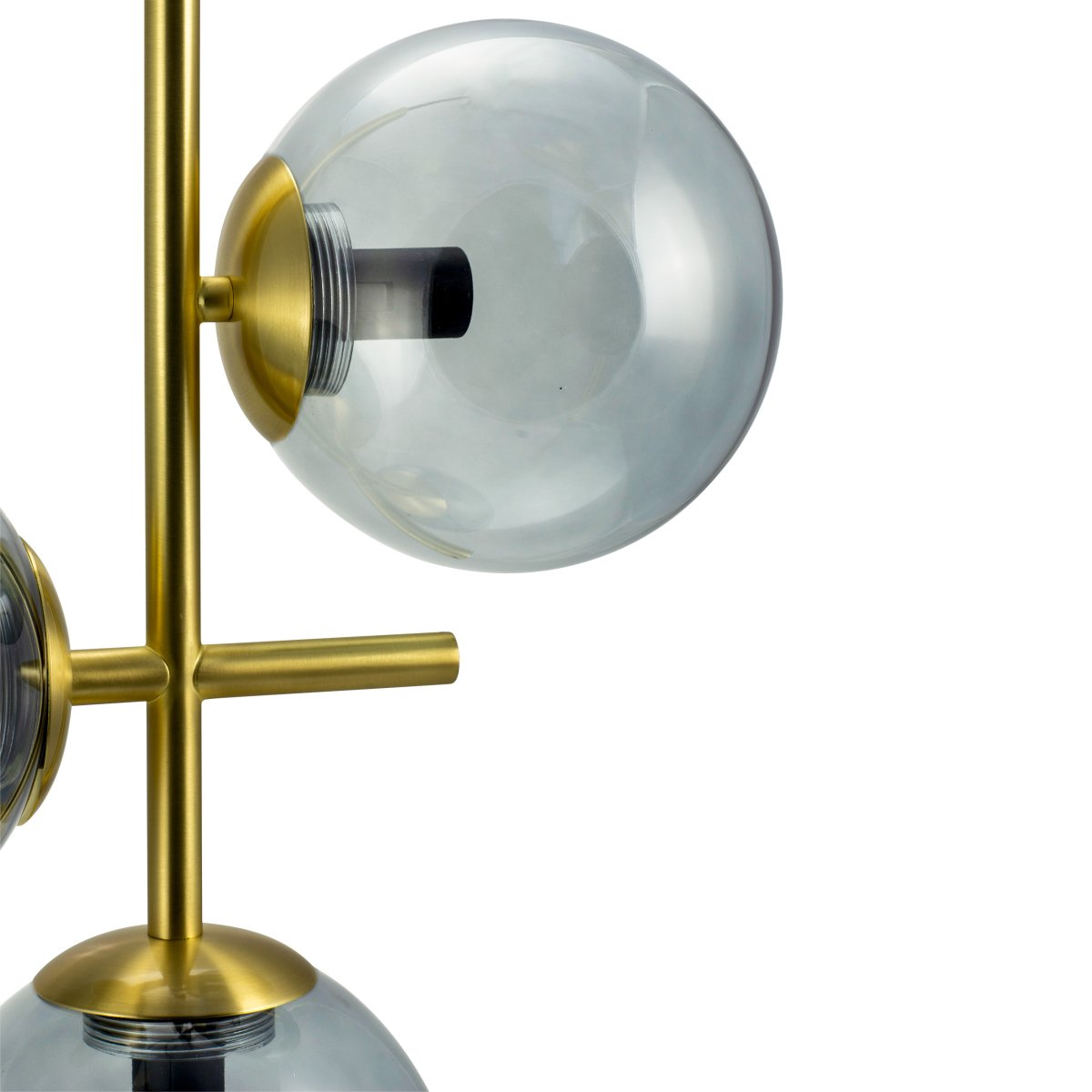 Como Ø30 Messing hanglamp Van Dyberg Larsen - De kappen van gerookt glas geven de lamp een uniek karakter en u kunt experimenteren met verschillende lichtbronnen om een persoonlijke uitstraling te creëren.