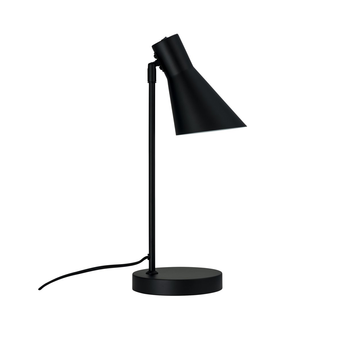 DL12 45cm Zwart bureaulamp Van Dyberg Larsen - Deze lamp combineert klassiek design met functionele verlichting en is perfect als leeslamp in de woonkamer, voor verlichting in de slaapkamer of voor het verlichten van donkere hoeken.