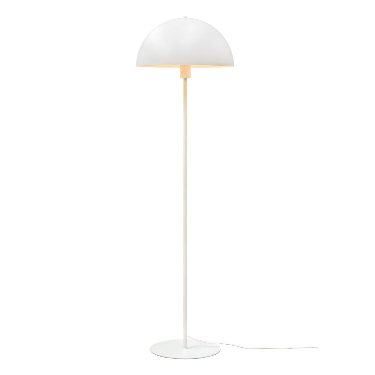 Stockholm Wit vloerlamp Van Dyberg Larsen - De witte vloerlamp uit de Stockholm-serie, met een hoogte van 140 cm, is ideaal voor het verlichten van de woonkamer, slaapkamer, kantoor en vele andere ruimtes.
